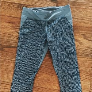 blue print leggings